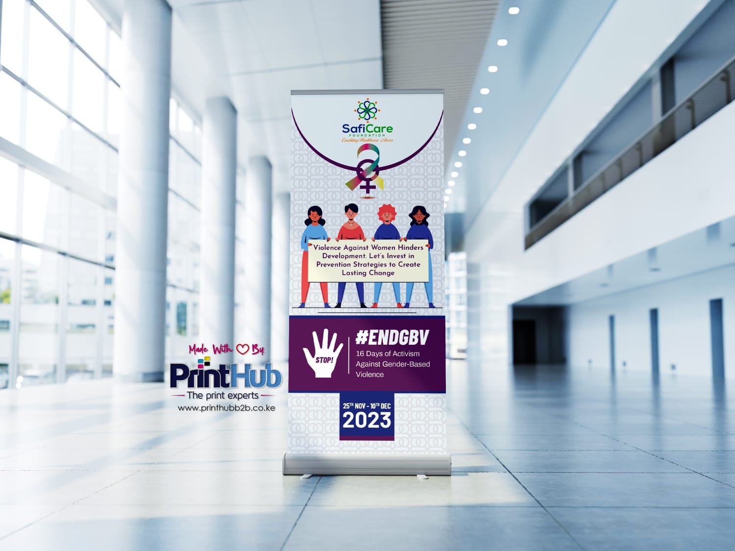 Roll-Up Banner Broad Base Stands Only