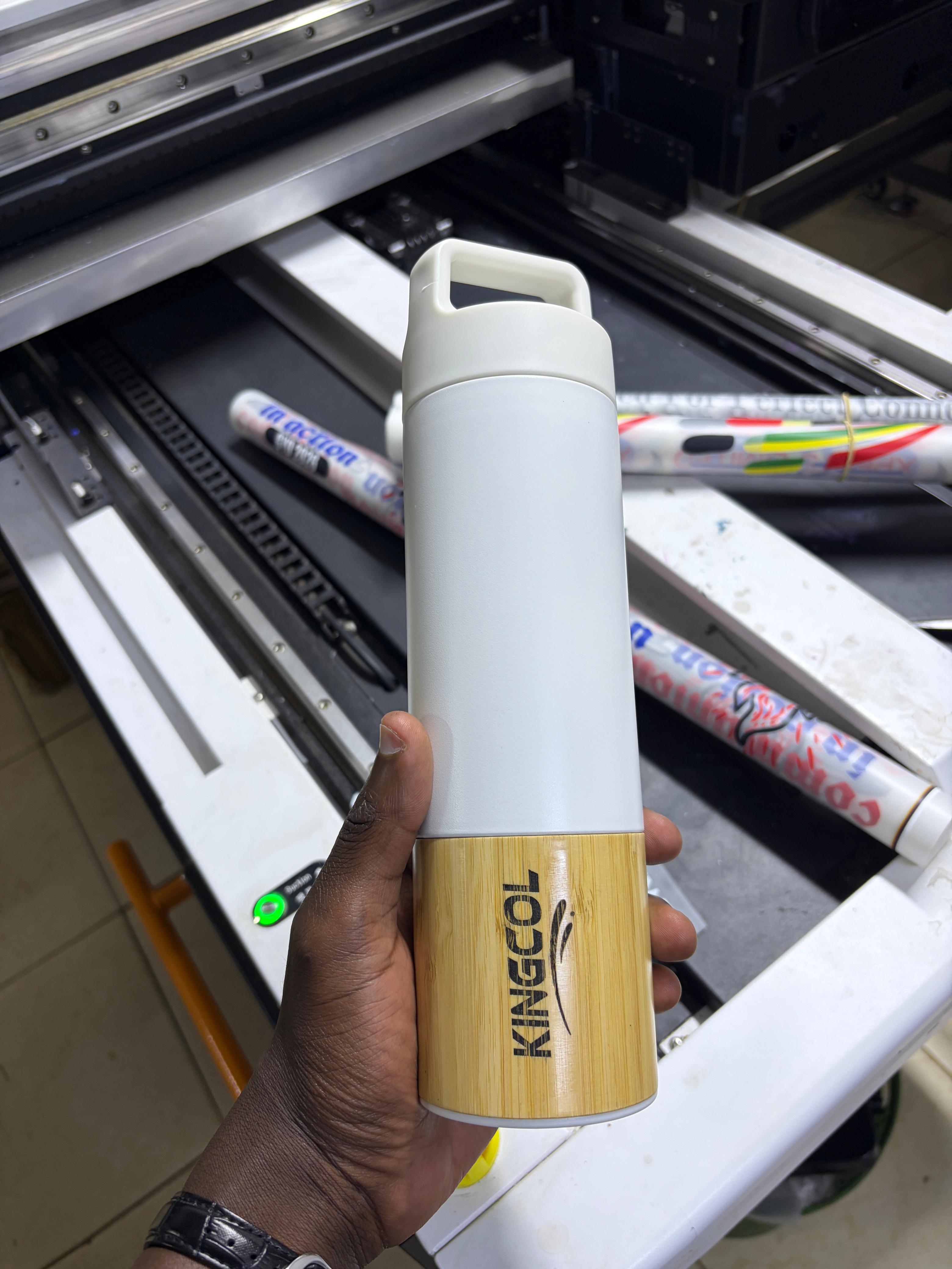 Eco Friendly Bamboo stainless steel Thermal Flask.