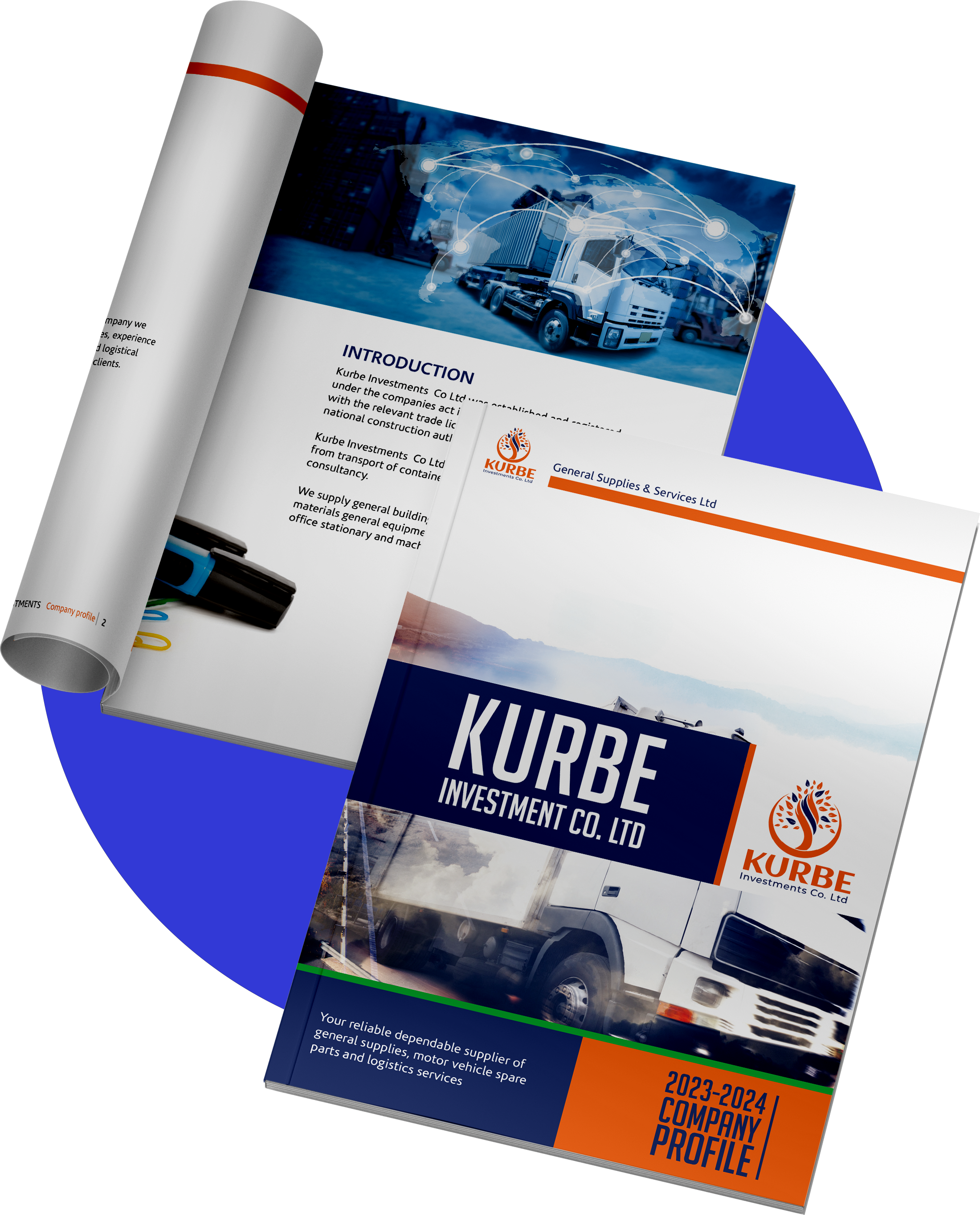 Kurbe A4 Magazine Mockup